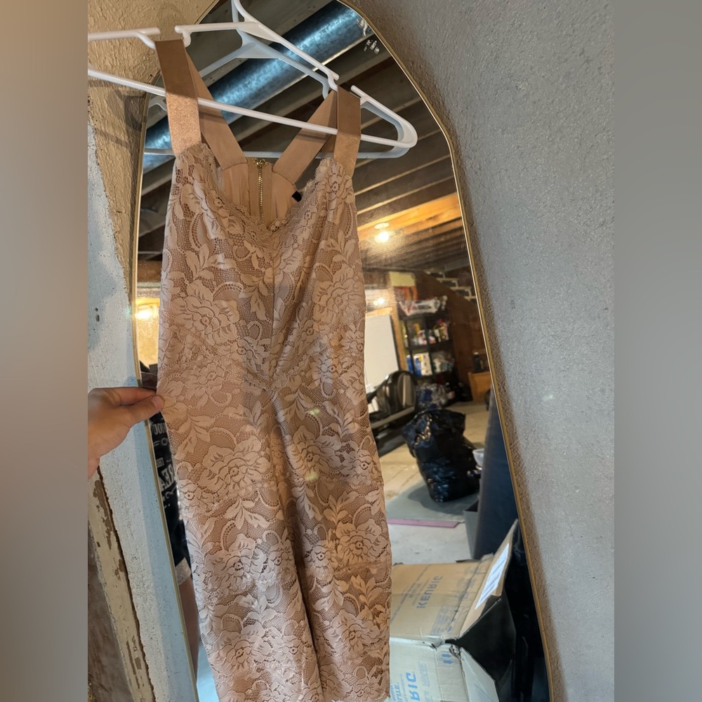 Guess Beige Lace Dress